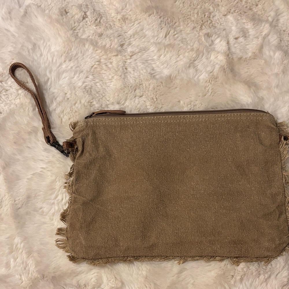 Saint Tropez West Clutch with Gold and Orange Accents - Picture 2 of 6